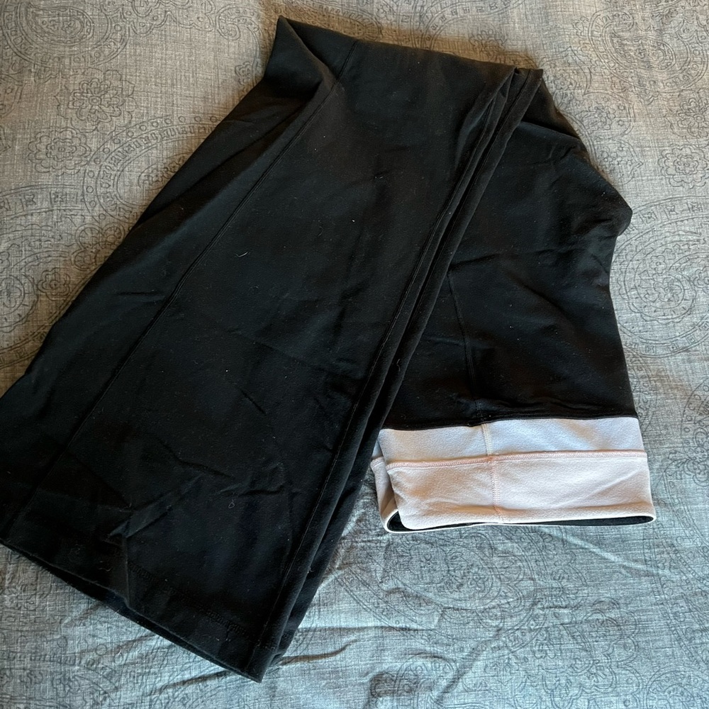 Lululemon Groove Pants Pink/white Band Reversible